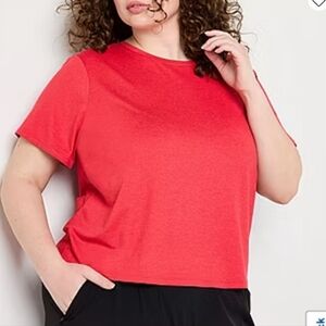 Xersion Everyday Womens Crew Neck Short Sleeve Quick Dry Active T-Shirt Size MT